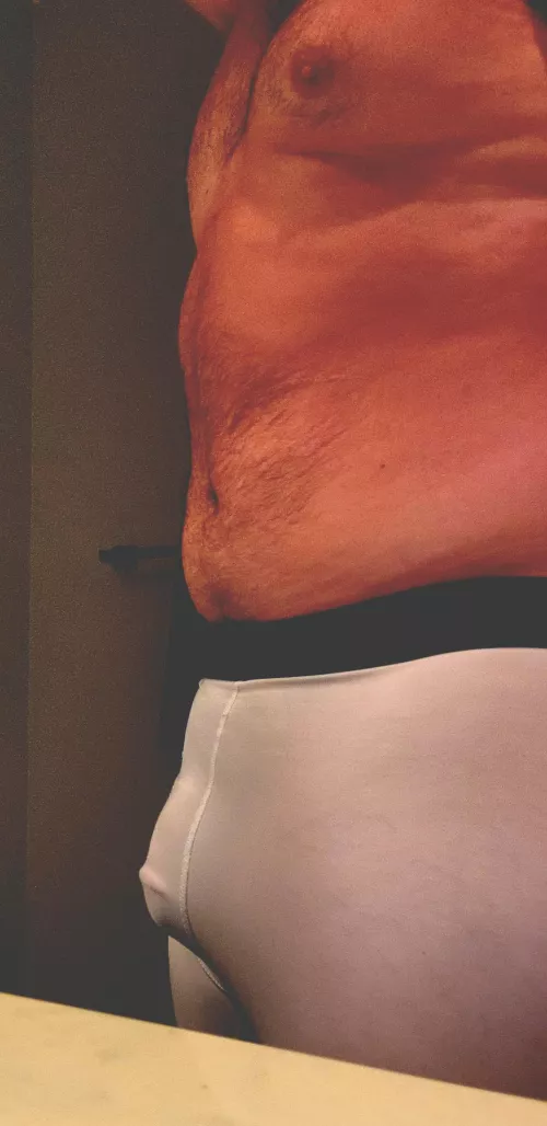 Compression shorts don't leave much to the imagination