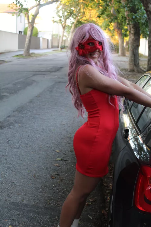 Donning a seductive outfit, my innocent smile hides the depths of my desires, ready to explore the realm of pleasure and submission.