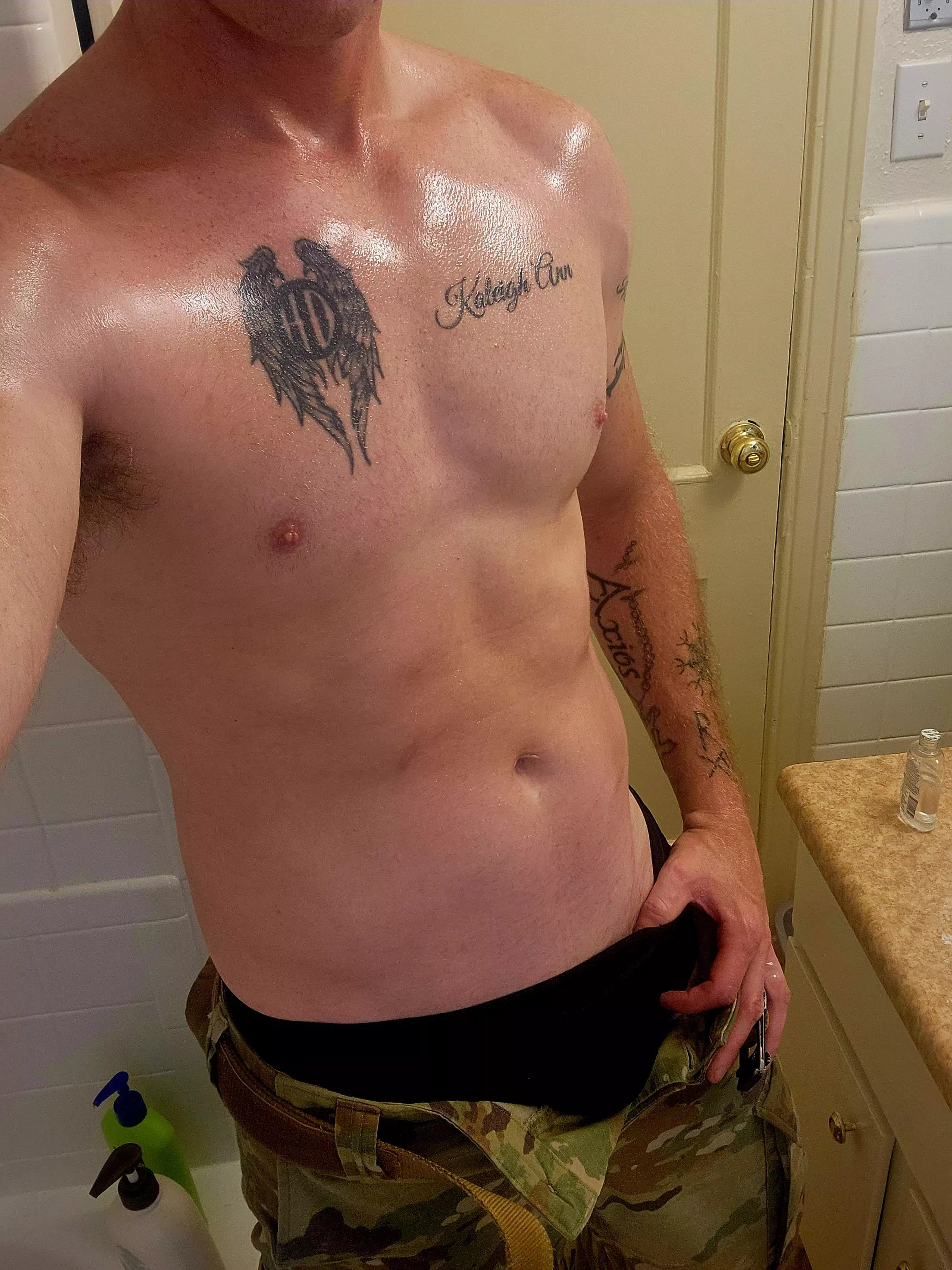 Don't mind me. Just admiring myself.