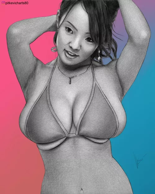 Fan art for JAV model Hitomi Tanaka, by Me