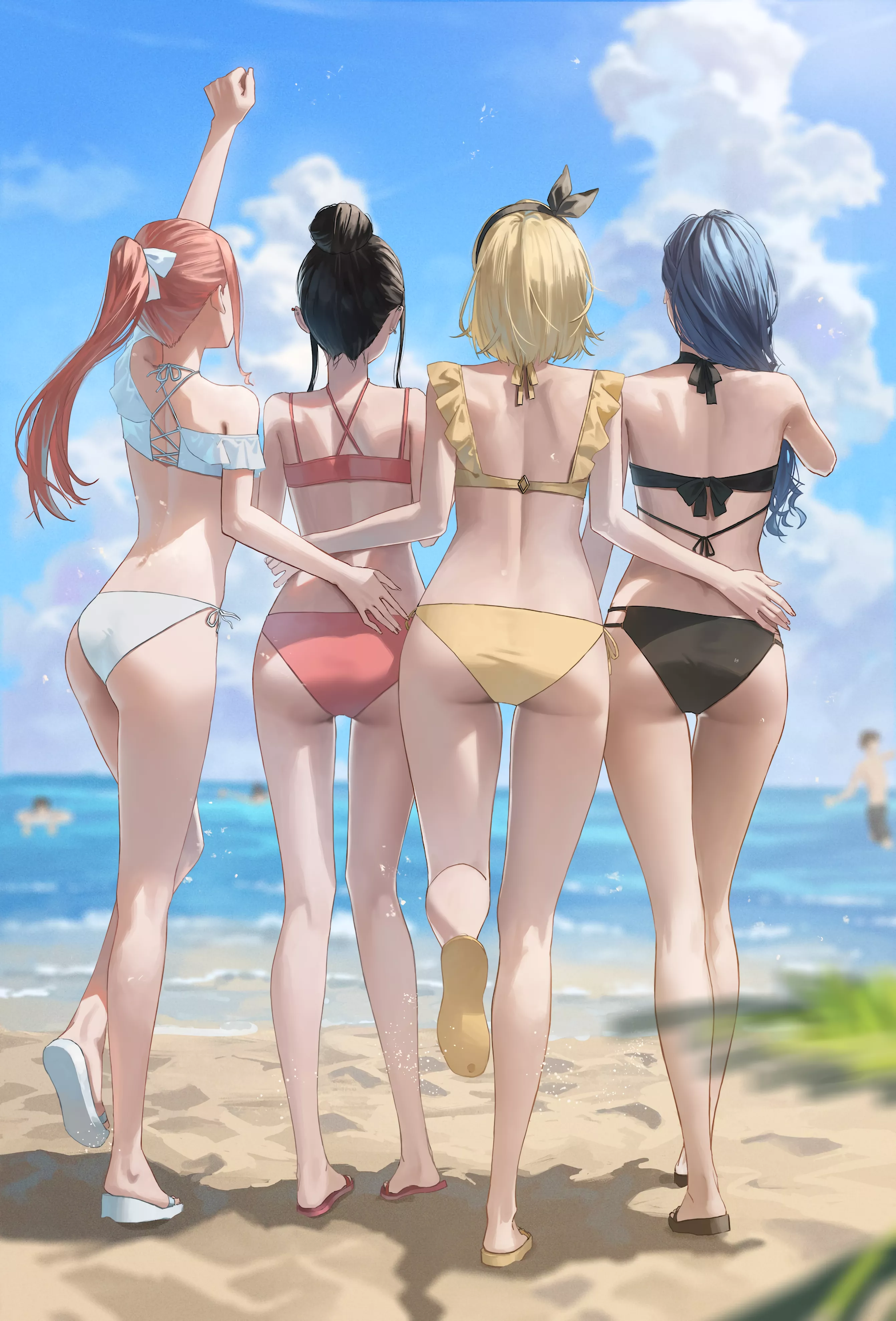 Girls at the beach
