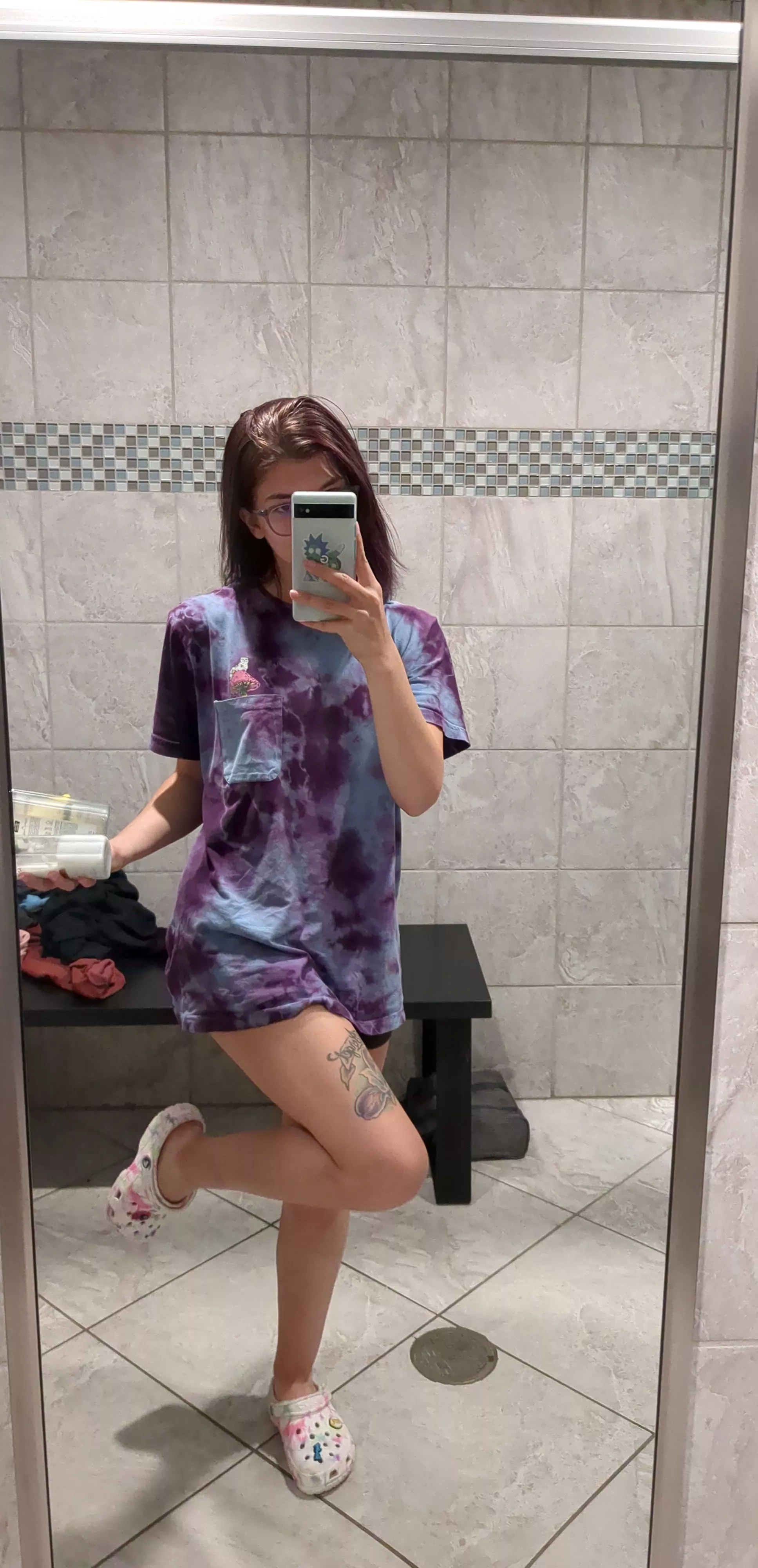 Hi just took this selfie at the gym [F]