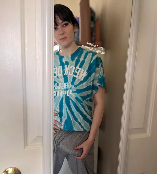 I can't even help but stare at the bulge in these sweatpants