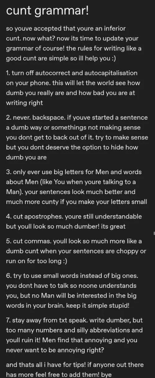 I wish someone would actually make me follow such grammar rules 😋