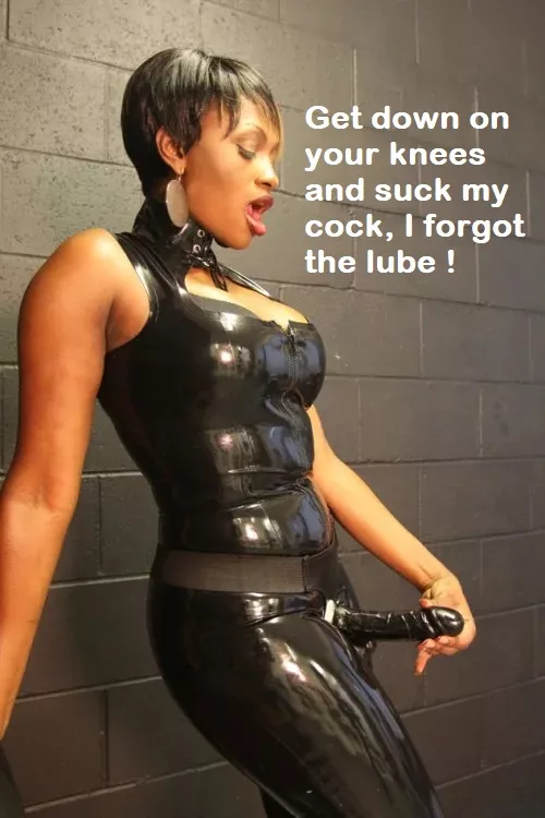 It's much nicer to be fucked with a lubricated cock, isn't it ? 😘