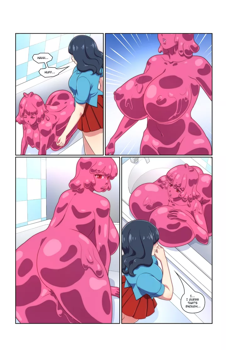 It's Slime Time! (BE, ass expansion, slime girl, lesbian) [comic preview]