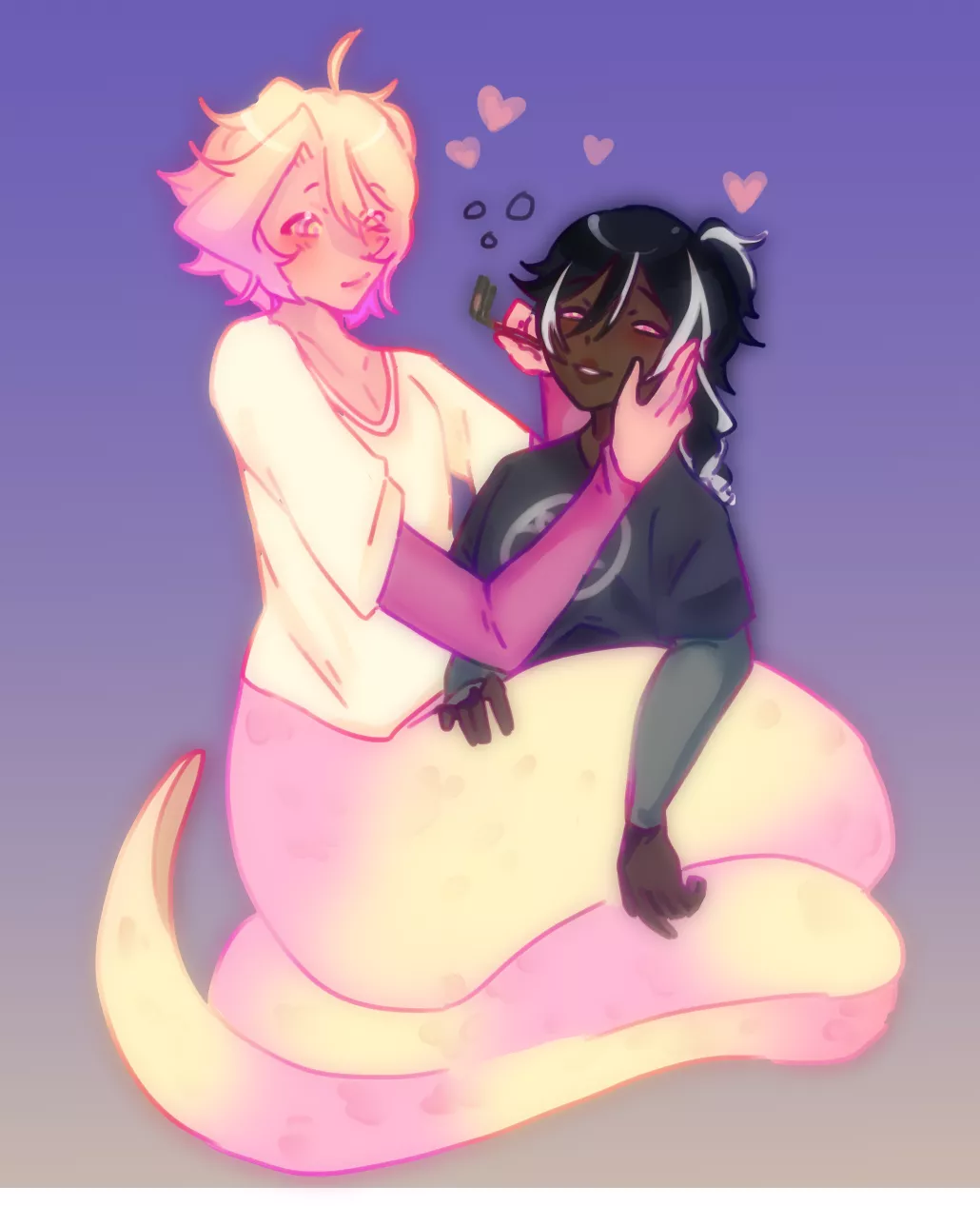 Kiki(lamia) and Simon<3 (not a lot of lamia hypno here!)