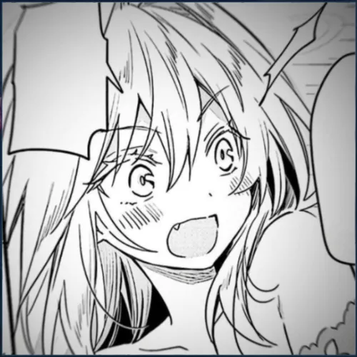 LF Mono Source: 1girl, bangs, bare shoulders, blank speech bubble/empty speech bubble, blush, close up, collarbone, eyebrows visible through hair, eyelashes, face, fang, hair between eyes, long hair, looking ahead, open mouth, portrait, turning head, whi