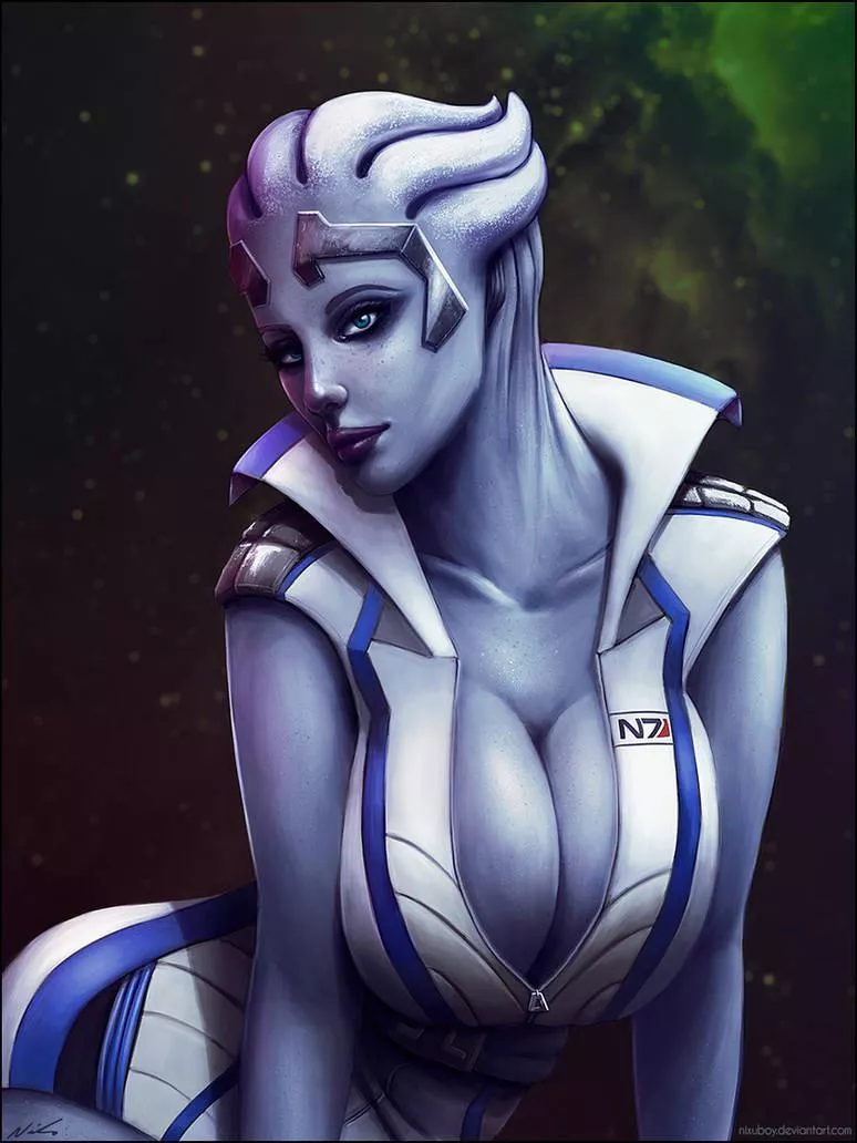 Liara about to burst