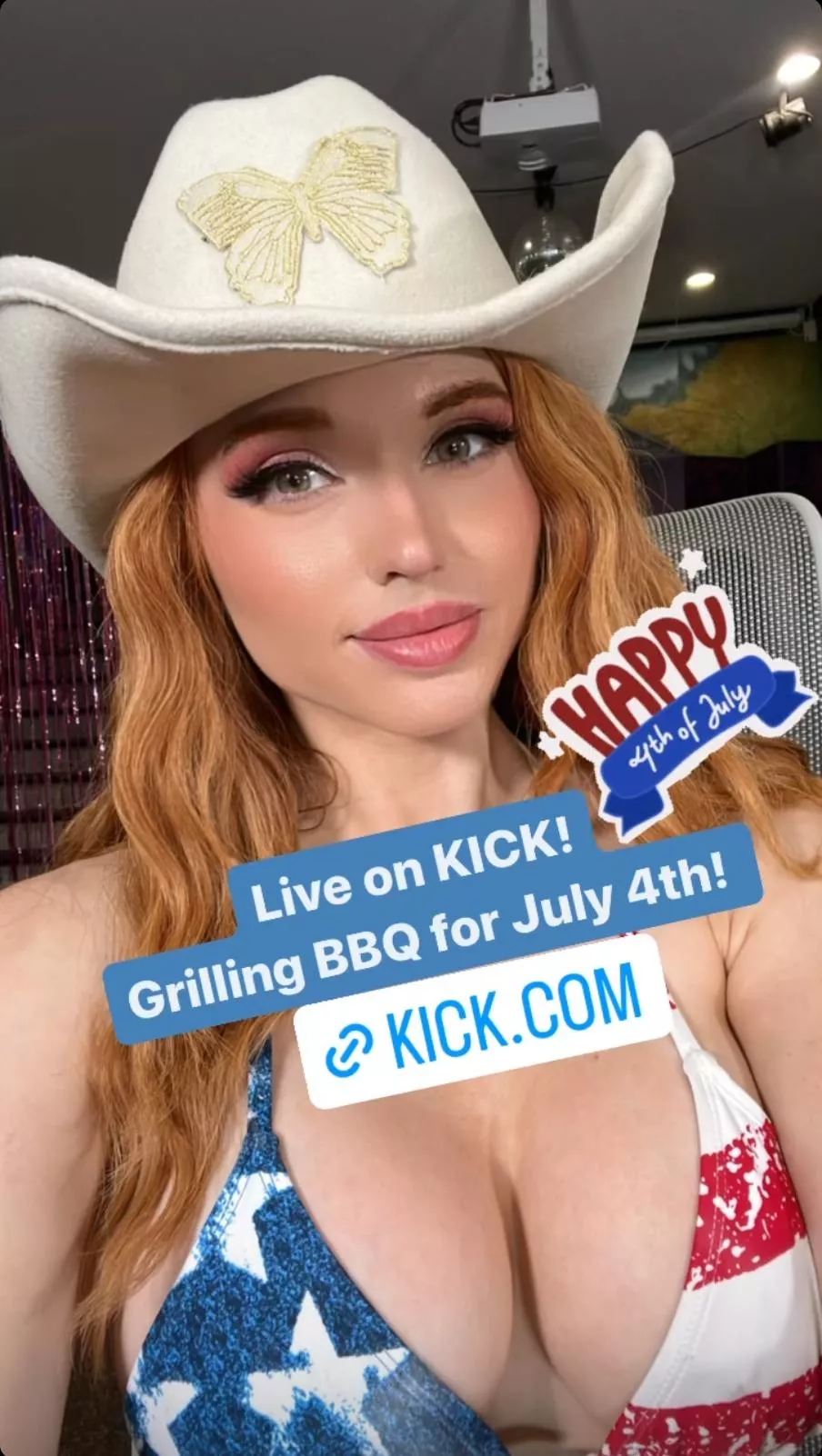 Live on KICK! Grilling BBQ for July 4th! kick.com/amouranth