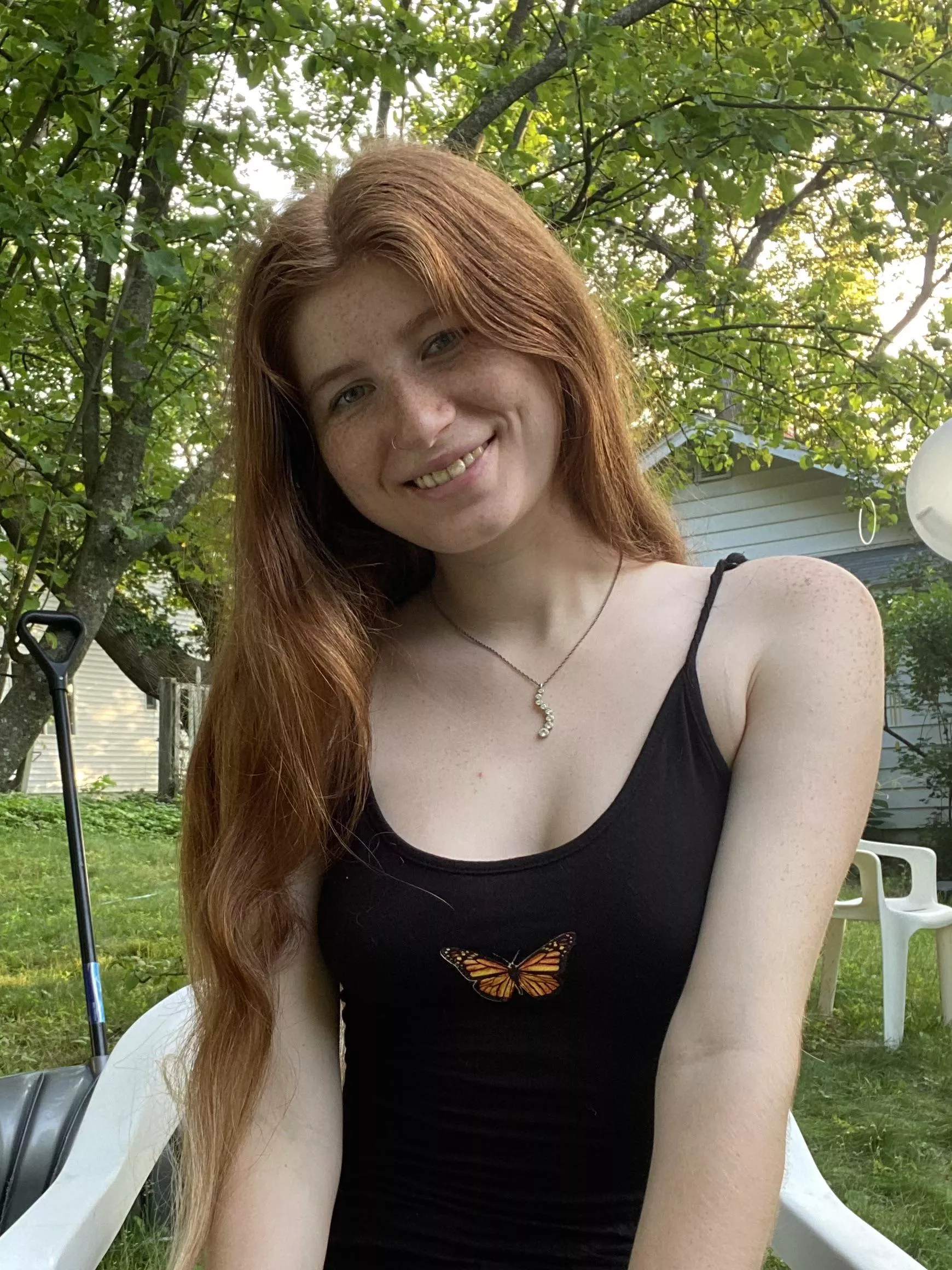 My dimple came out to play