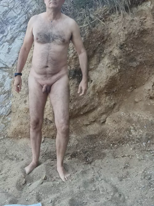 Old french dude (62)...at the nude beach...