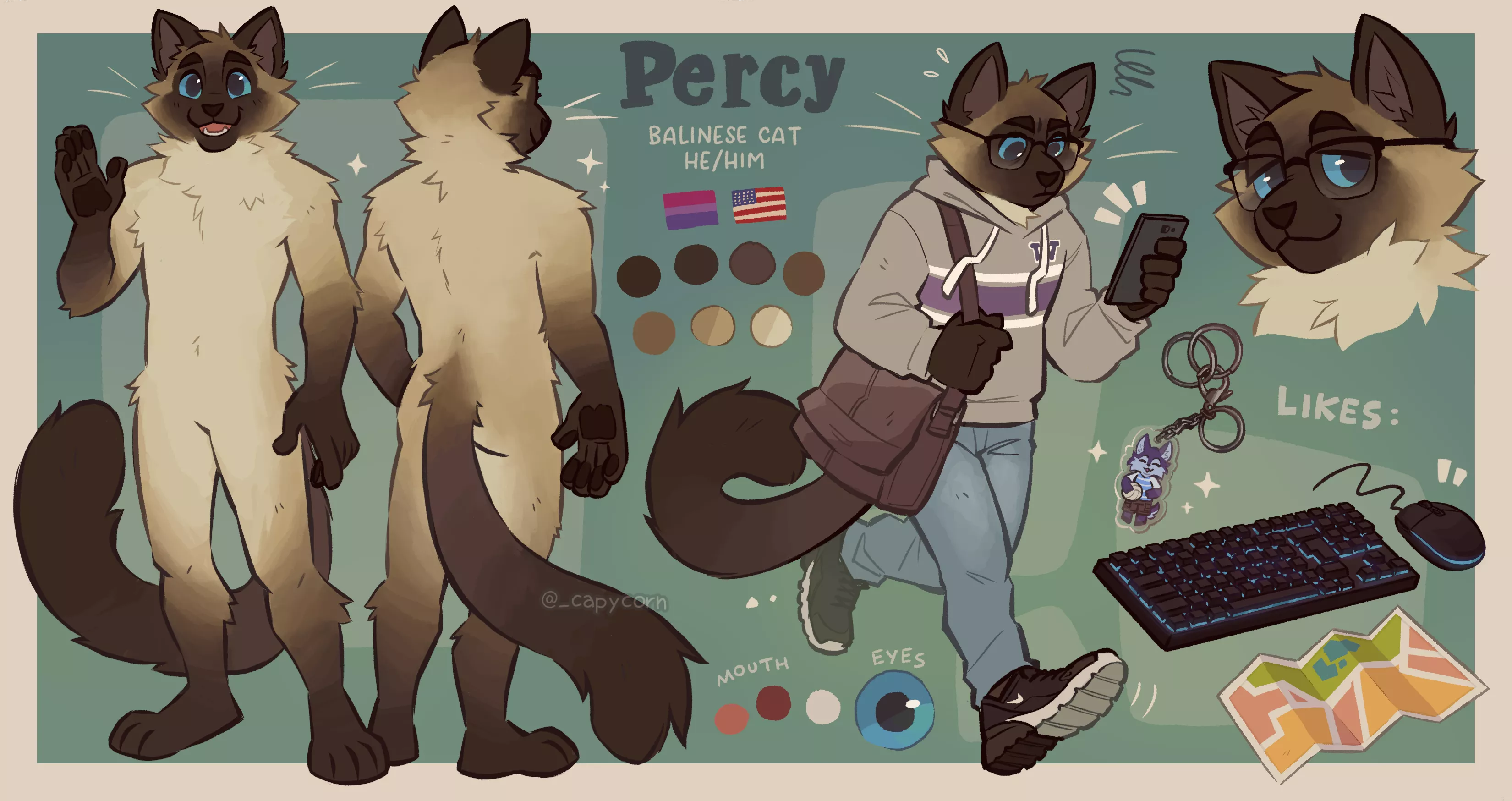 Percy 😸✨ (comm for someone on Twitter)