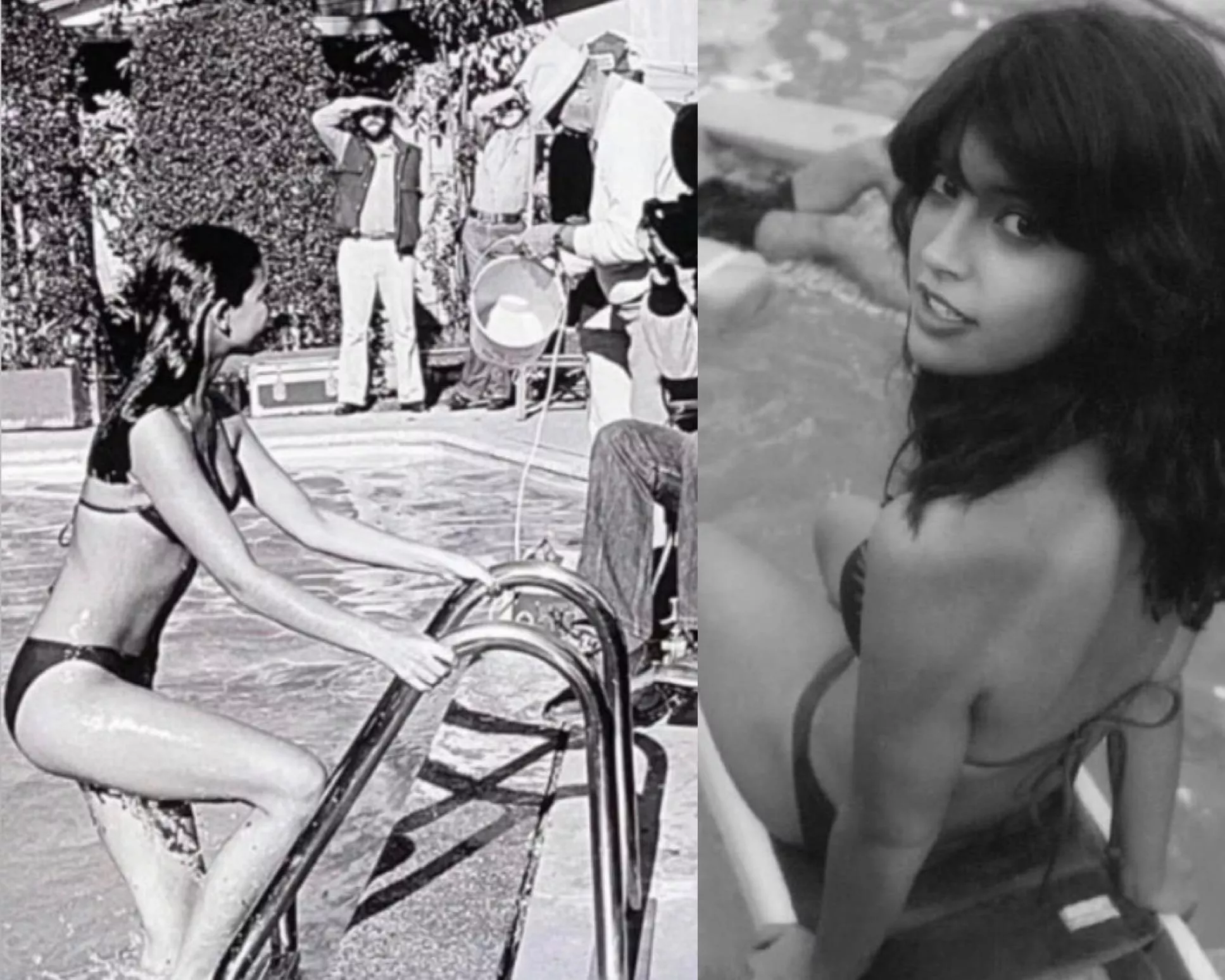 Phoebe Cates behind the scenes filming Fast Times At Ridgemont Times. 1981