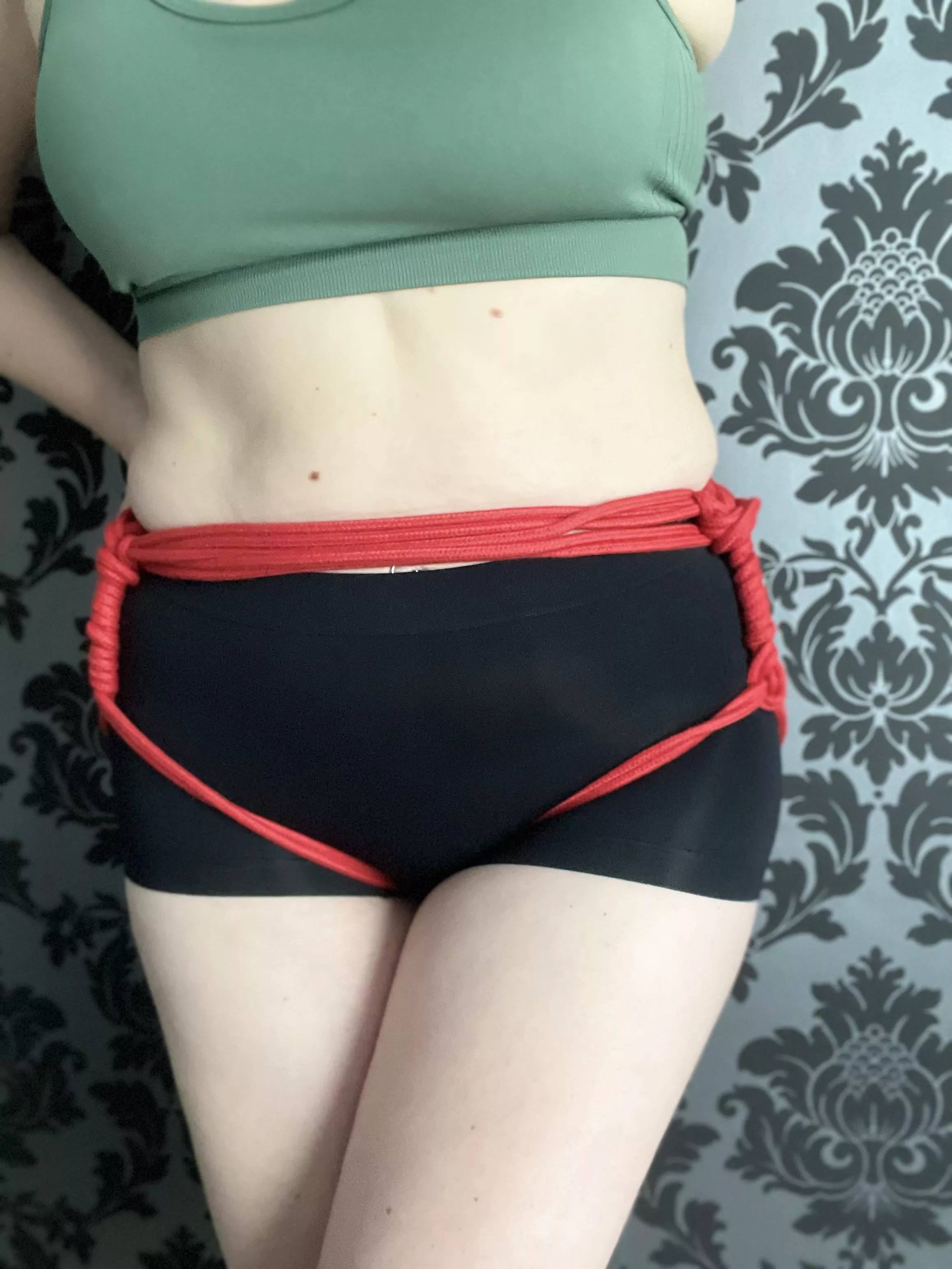 Self-tie harness. Still a beginner