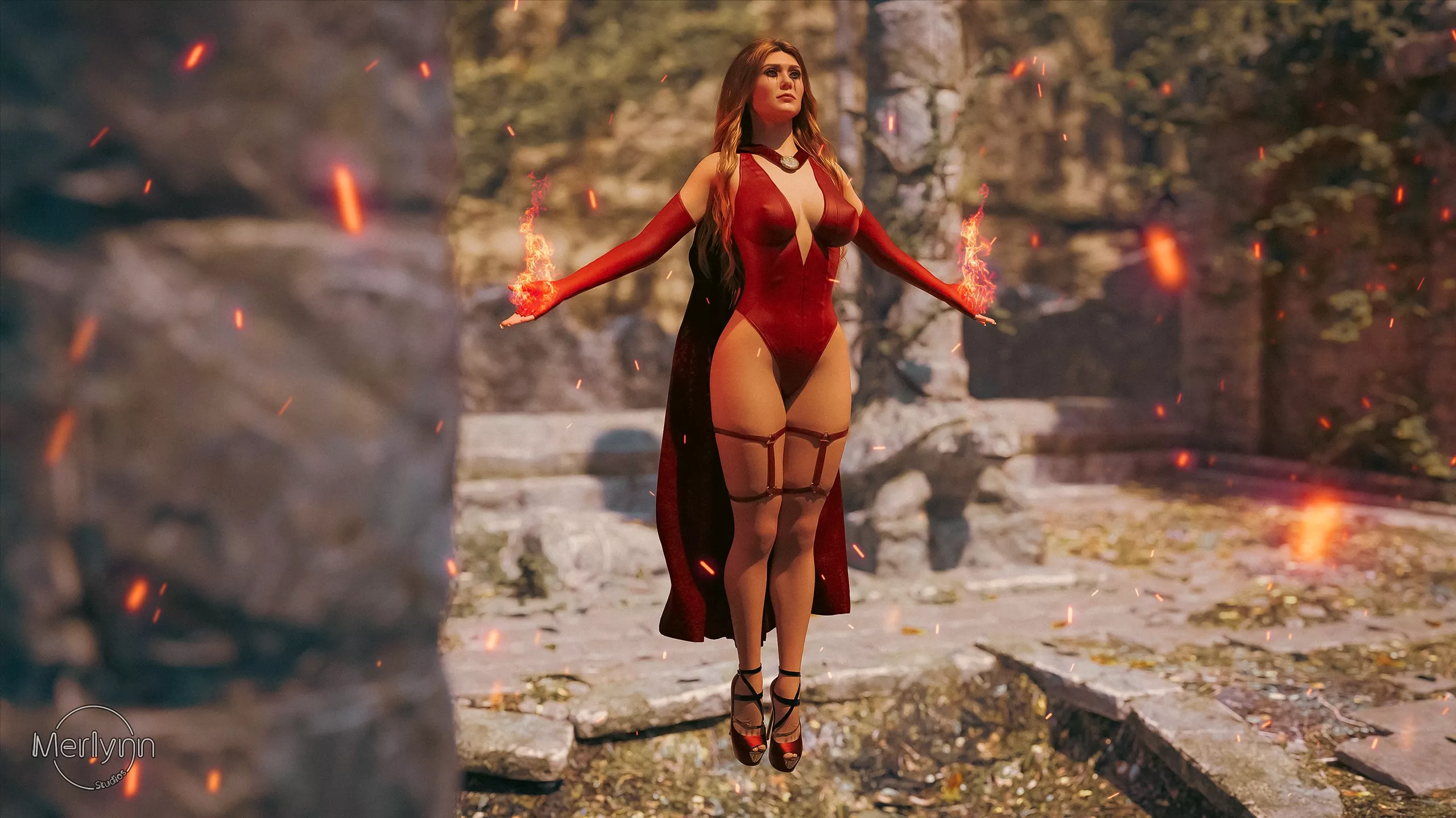 Sexy Powerful Scarlet Witch (MerlynnStudios) [Marvel]