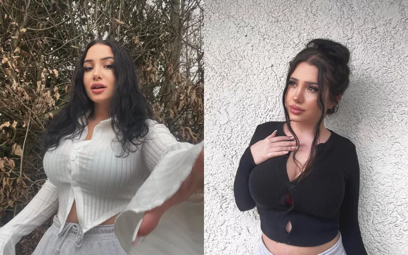 She loves straining her buttons