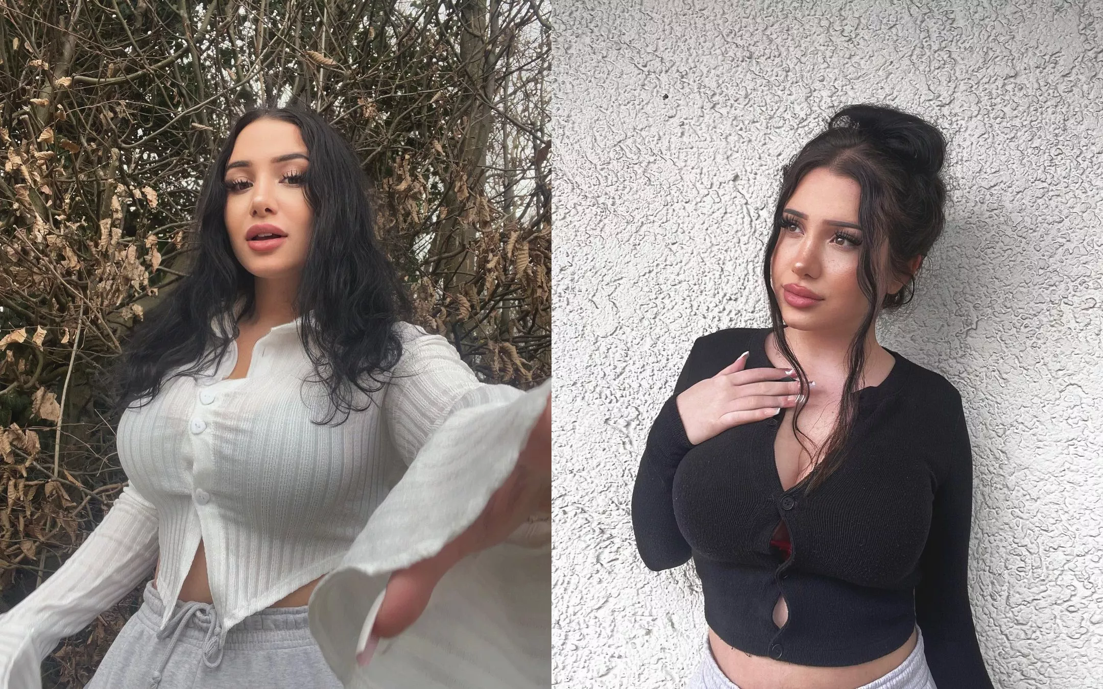 She loves straining her buttons