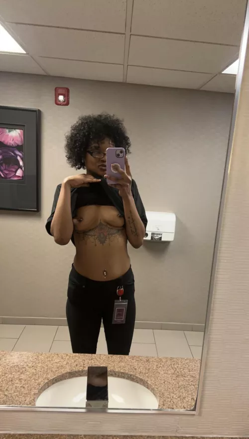 Showing titties on the clock ;)