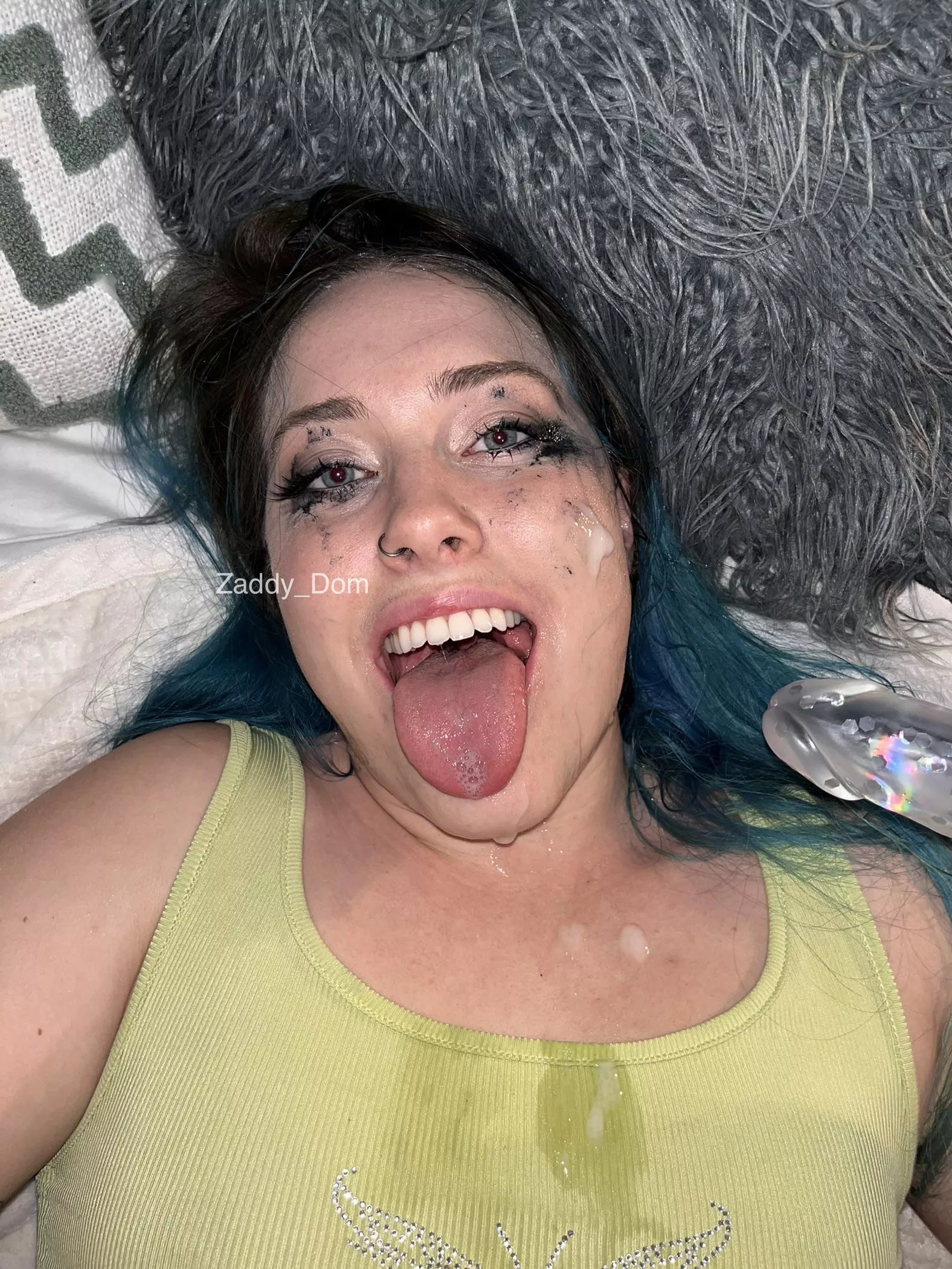 Snapping a pic of her work