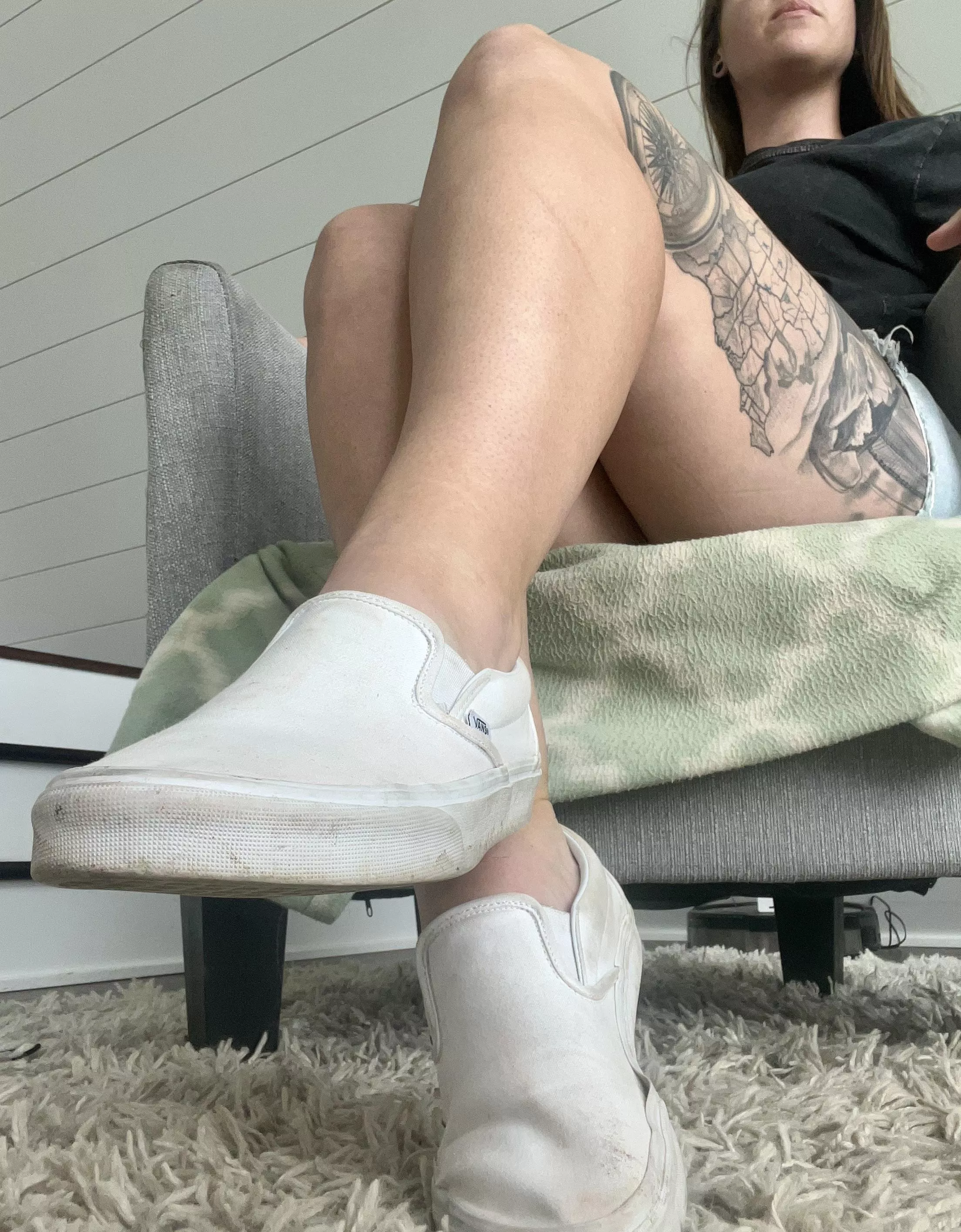 So sweaty with no socks on