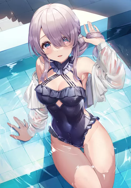 Soaking in the Pool [Artist's Original]