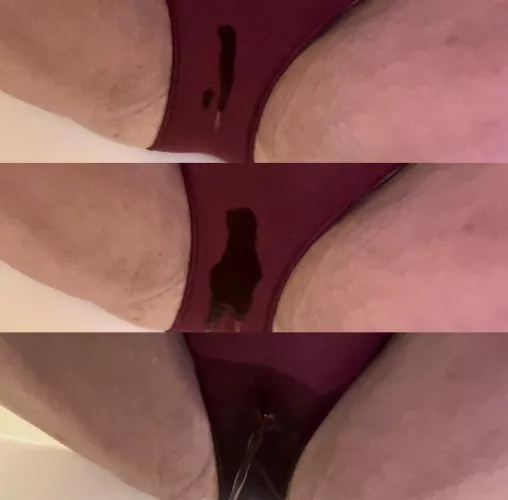 Stages of panty pee