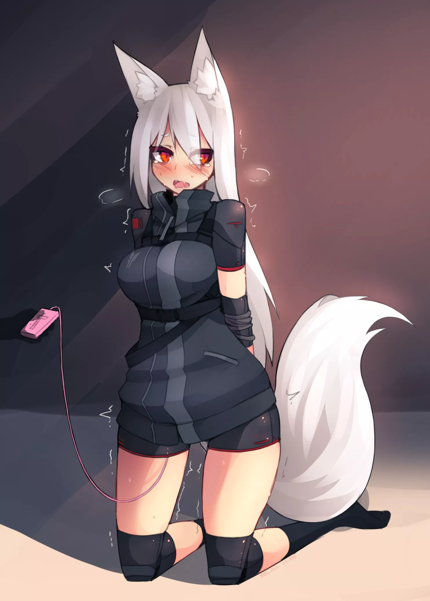 Teasing my cute fox pet