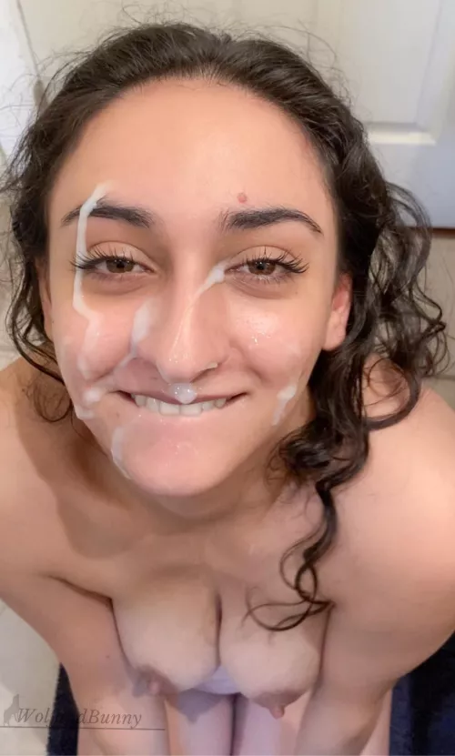 The look I give him after a facial