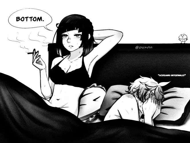 The sinking acknowledgement that he's a naughty slut.