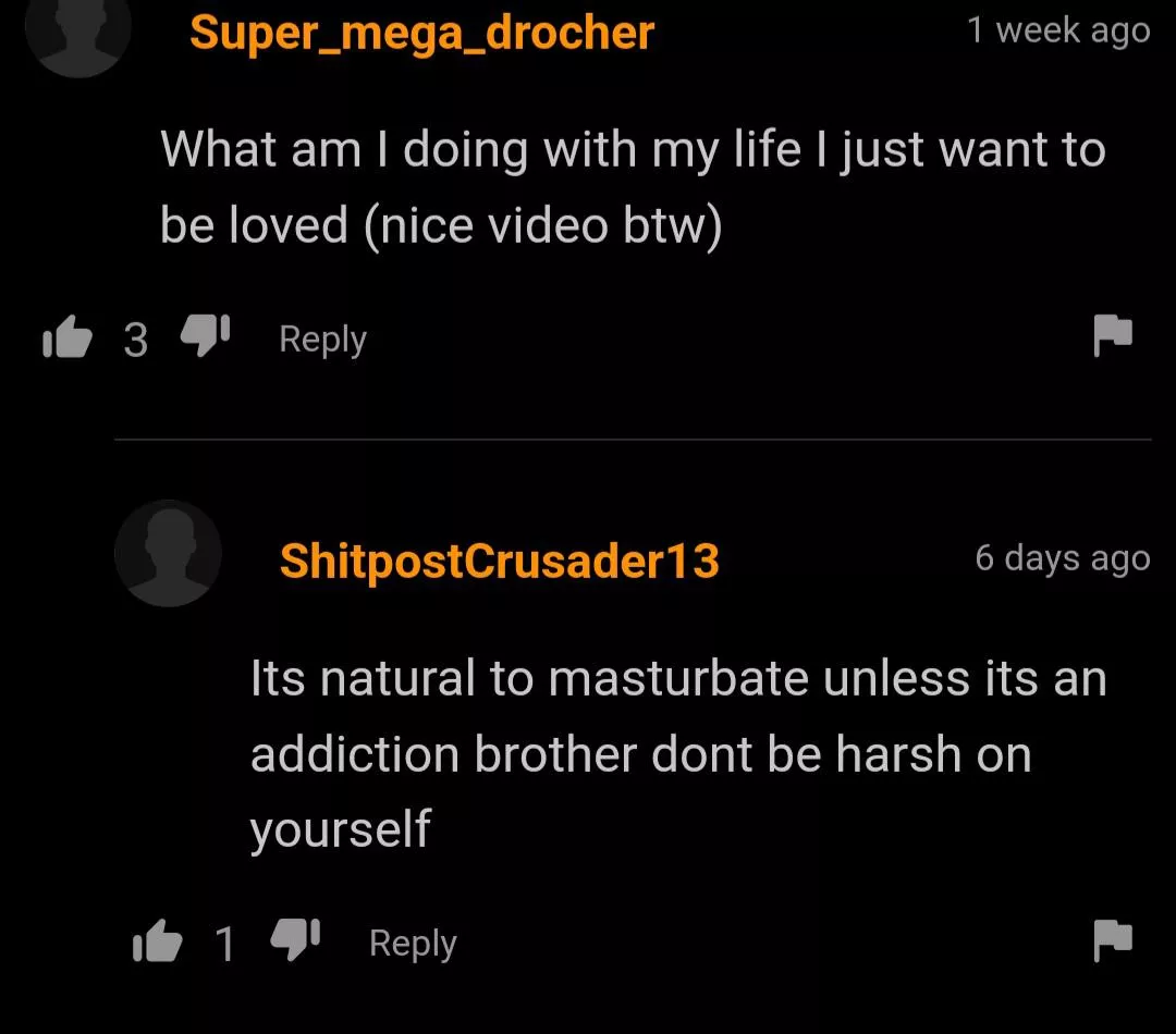 They say 9 out of 10 people masturbate. The other one is lying