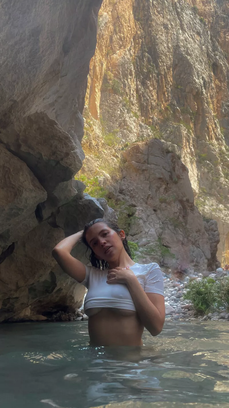 They wouldn't know If I'm already wet down there, right?