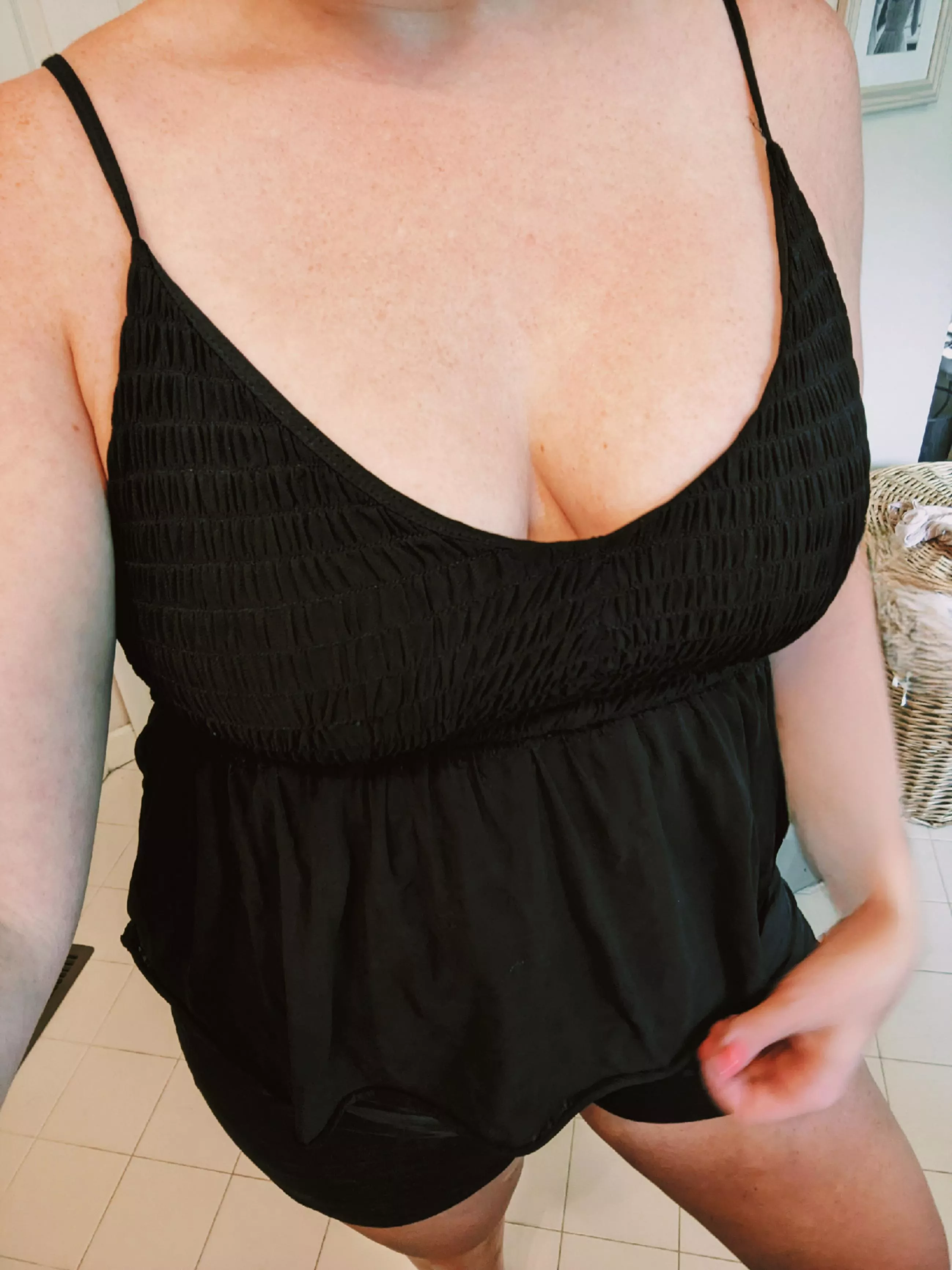 This milf is braless today