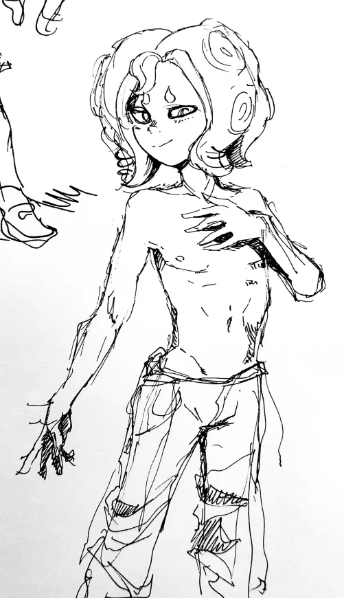 thought y'all might like this spicy warabi from my sketchbook lmao