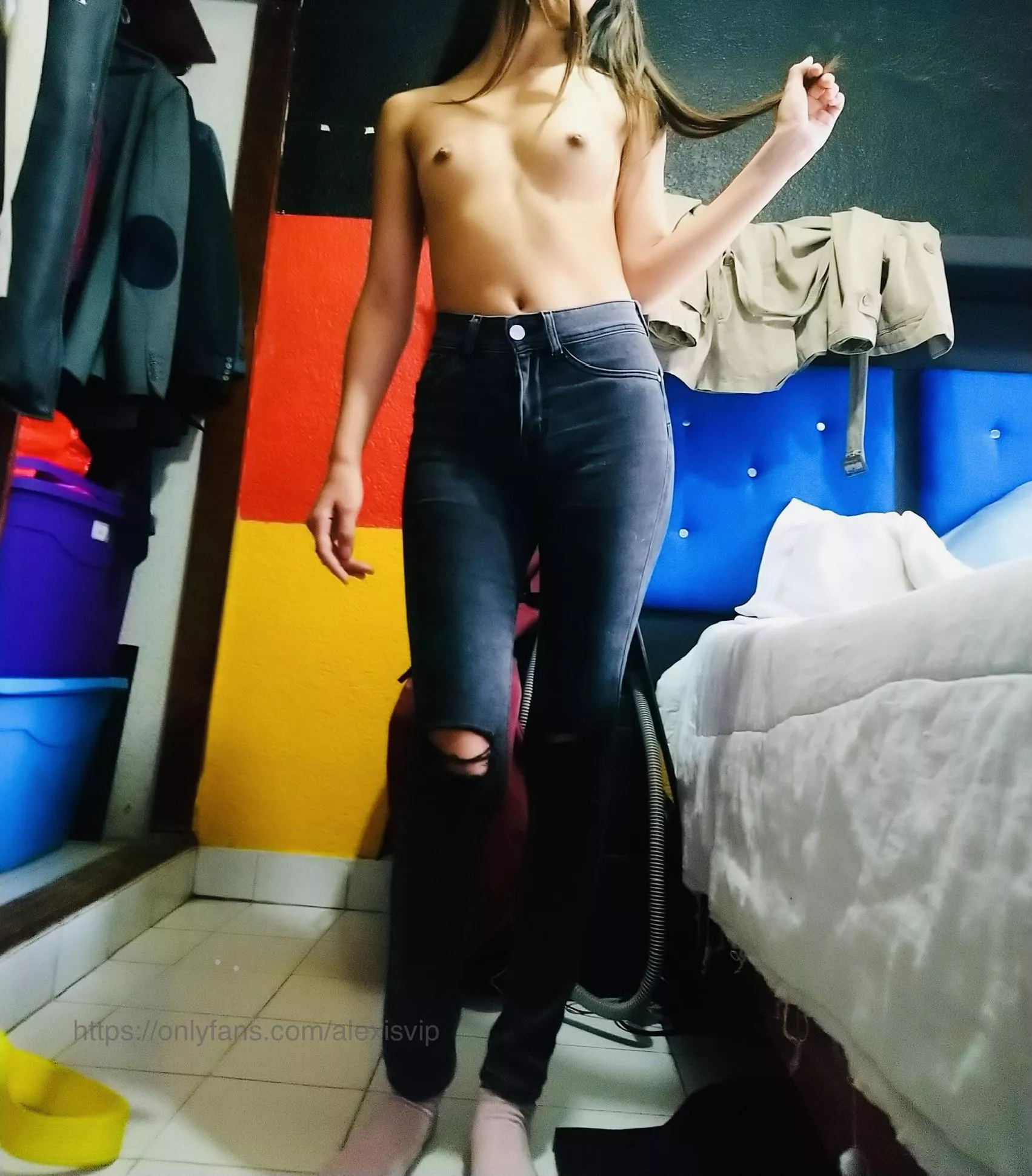 Tiny tits in a petite body