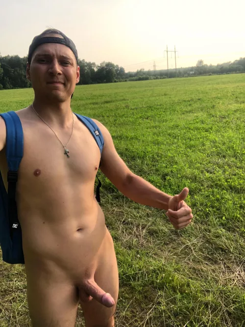 Warm Evening Walk in the field