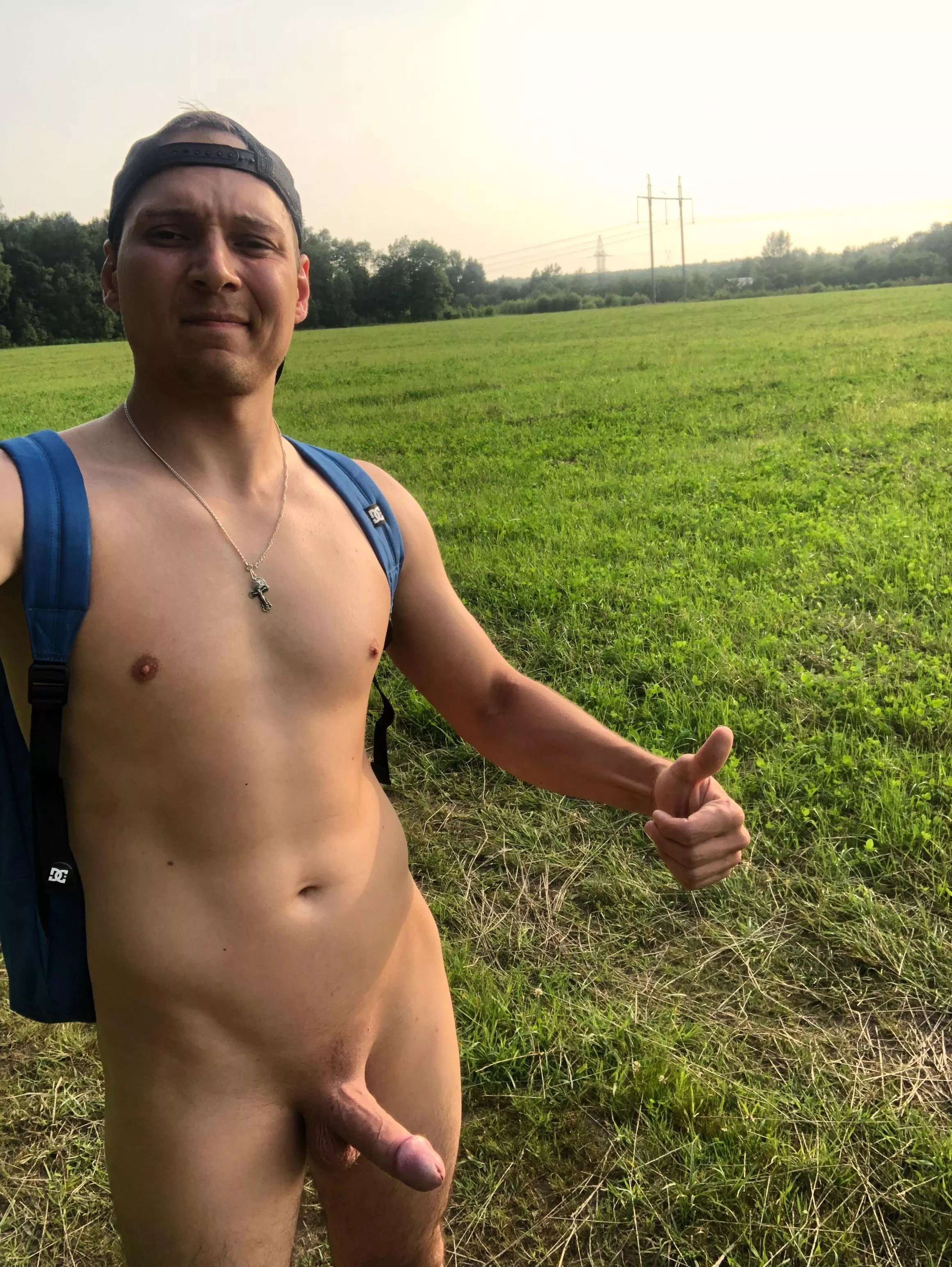 Warm Evening Walk in the field