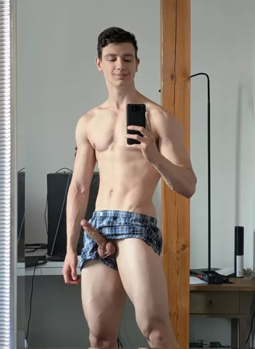 Woke up with bed hair and a boner