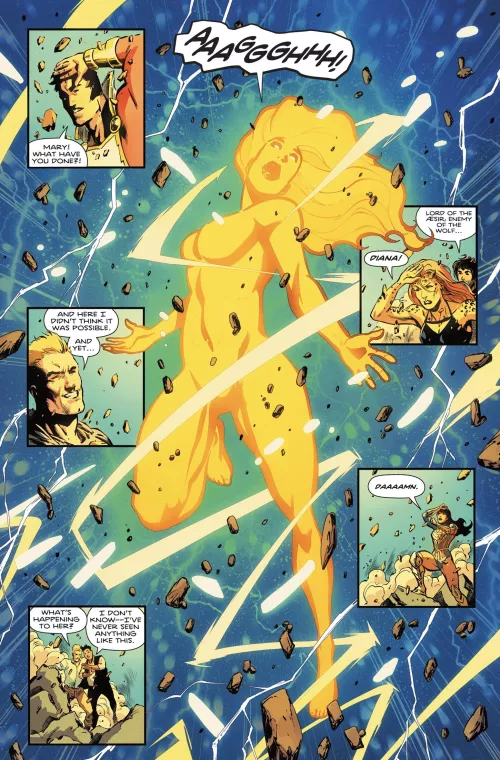 Wonder Woman fully naked while transforming into a goddess [wonder woman(2023) issue #798]