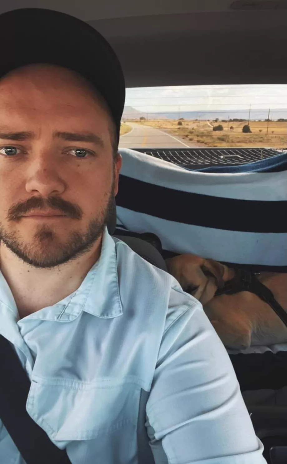 [31] Driving home after camping. We can make room for one more 😏