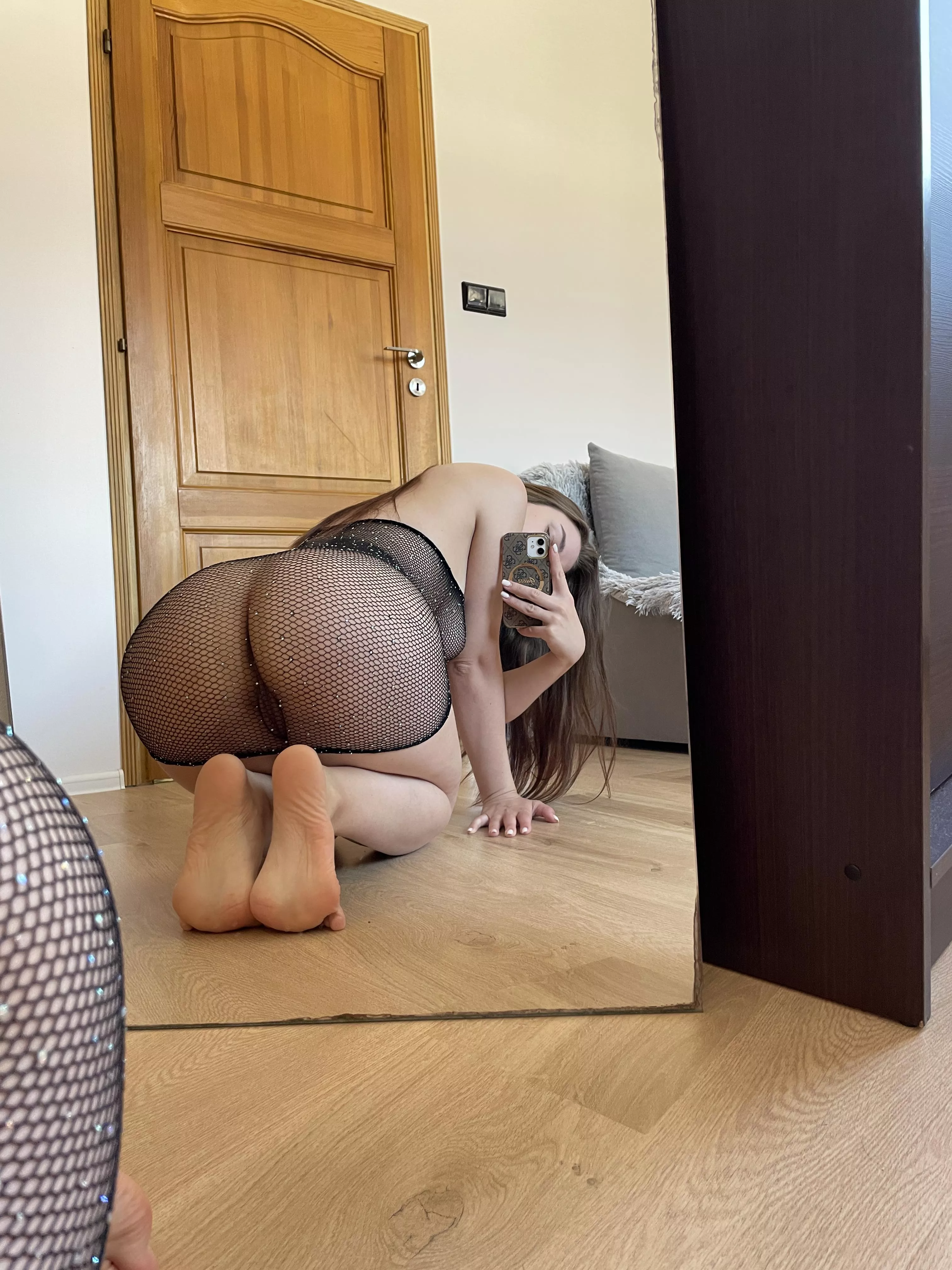 Cute kitty in mirror