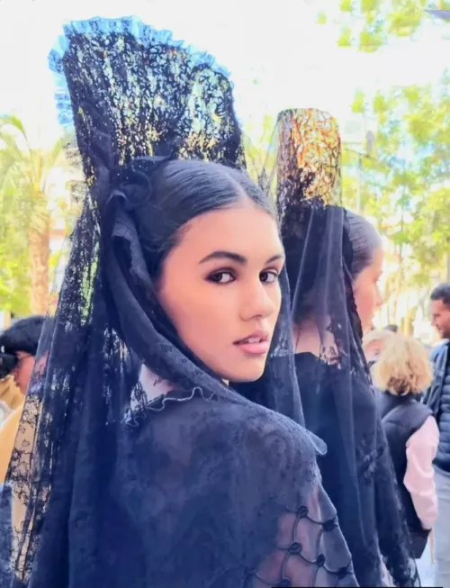 girl in the processions of Seville