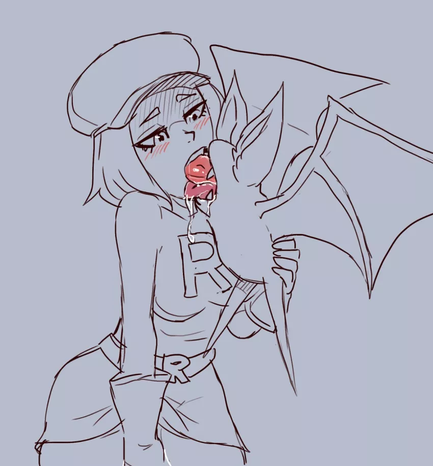 Girl kissing her bat while masturbating (ungulatr)