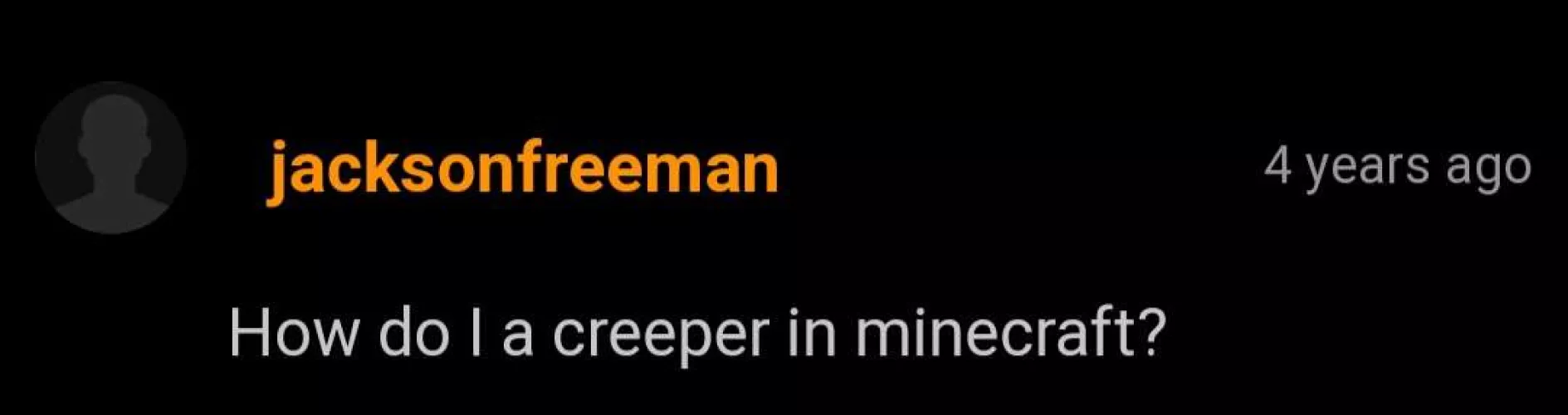 He has a good question