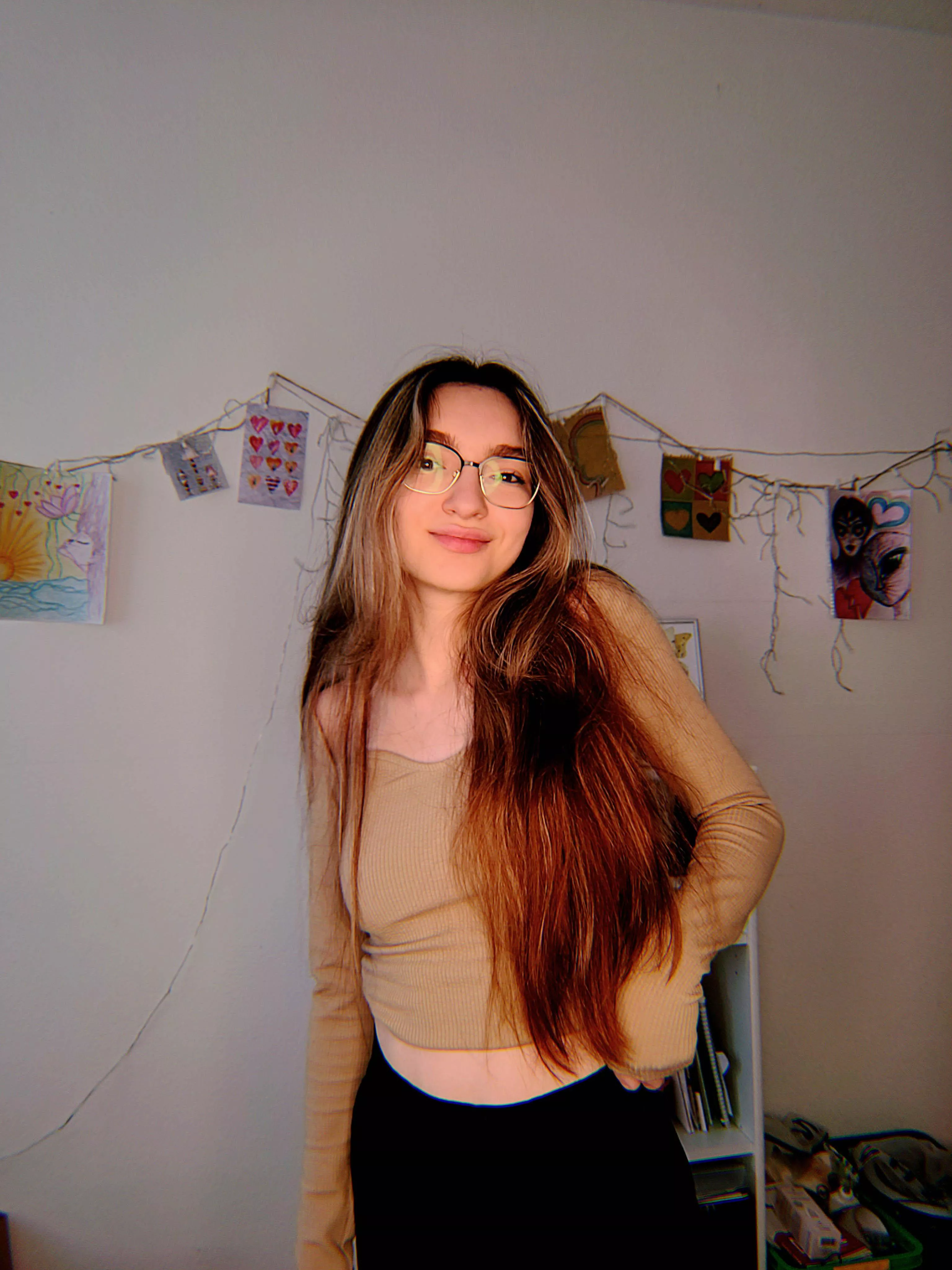 I love how this top looks on me