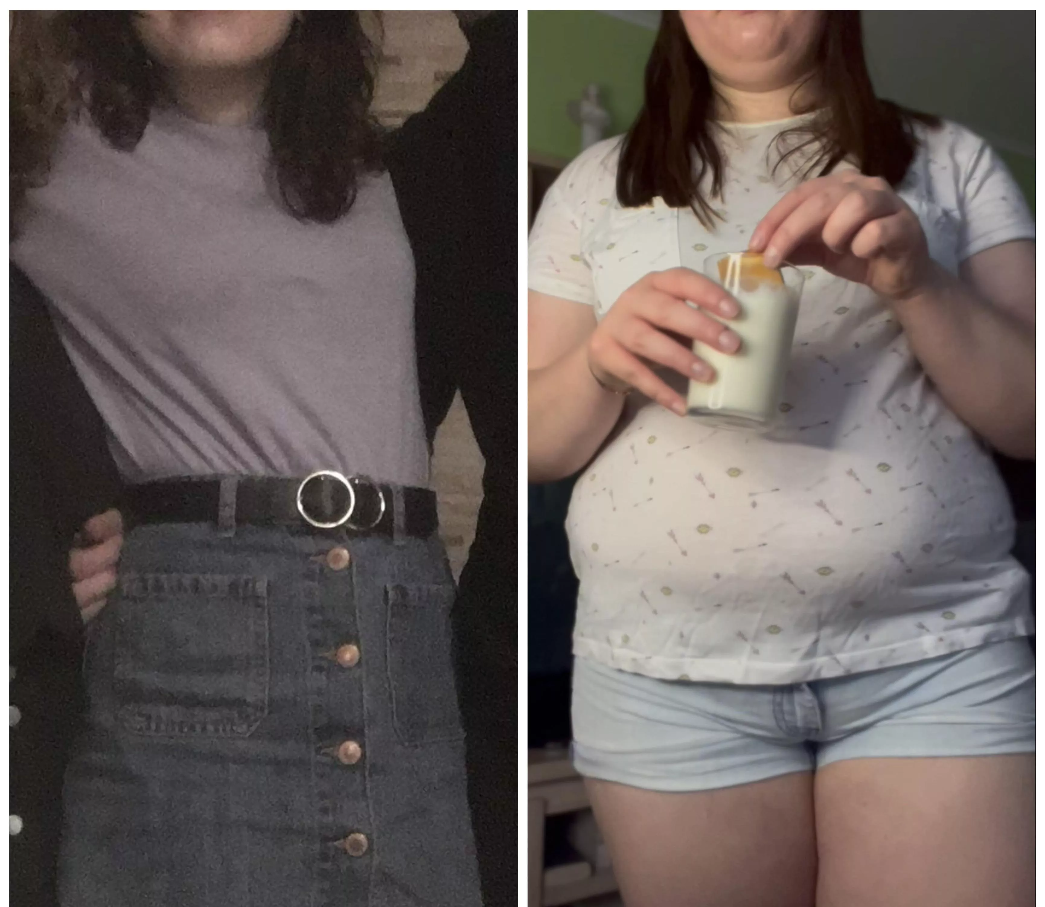 I’m really crossing from skinny to majorly obese. Can someone tease me? Onlyfans: @fatmerida