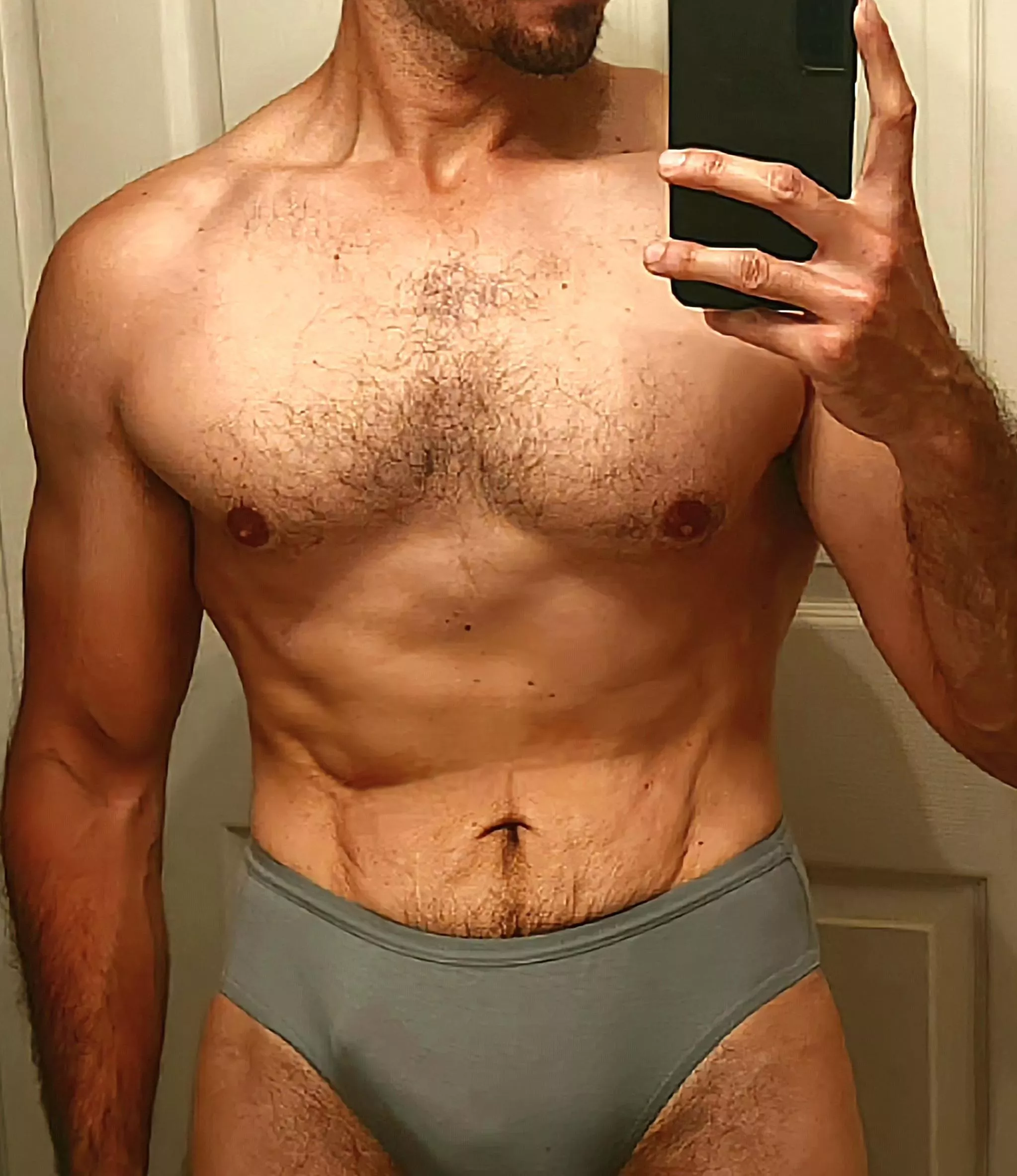 Nice long workout, now it's time to shower.