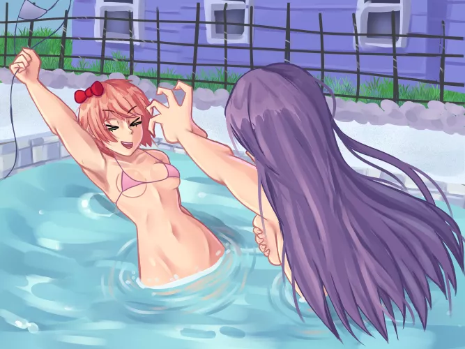 Sayori Steals Yuri's Bikini (Lmao)