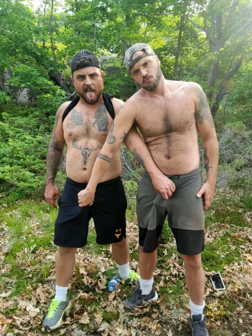 Some exhibitionism along a public trail