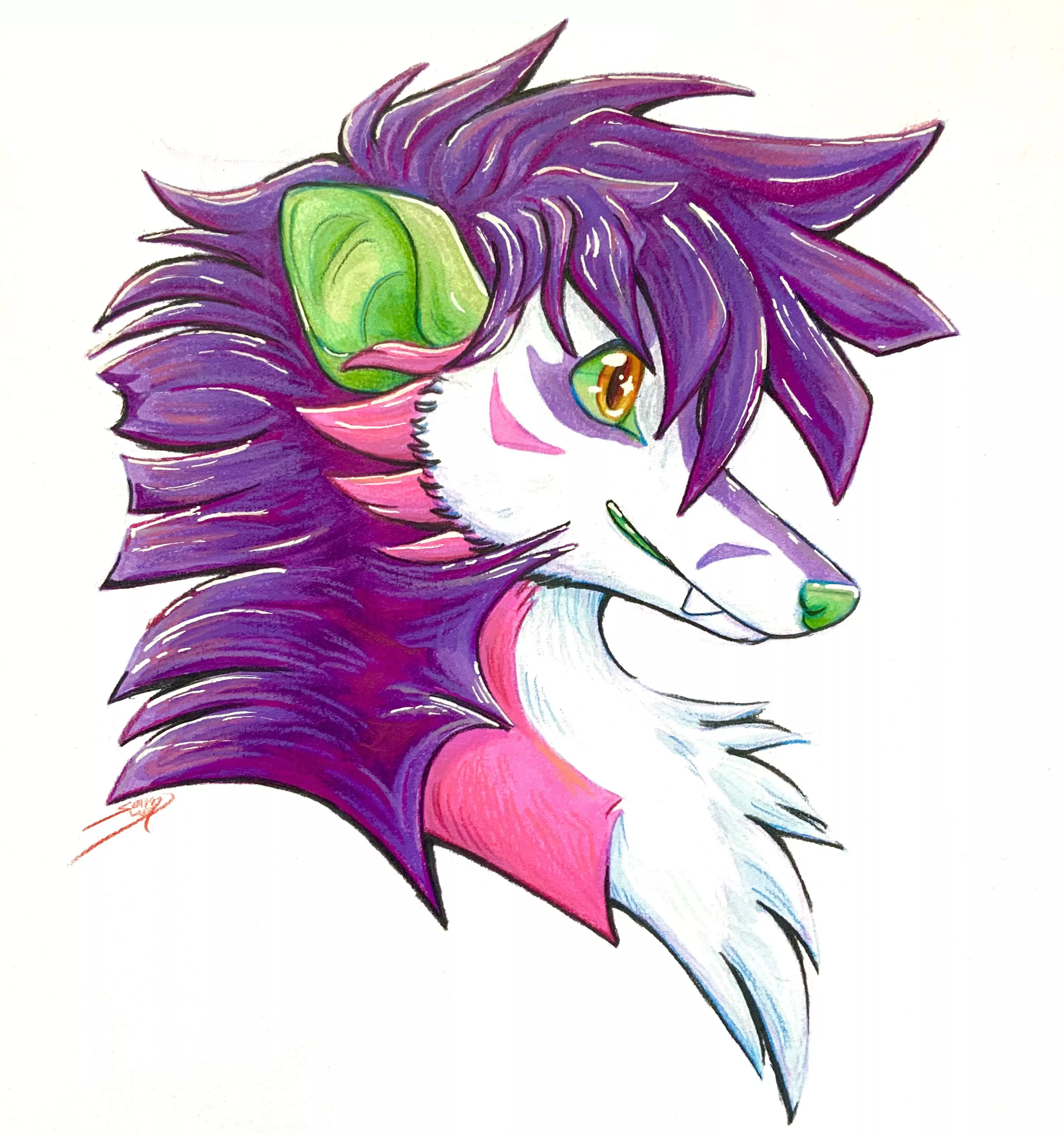 Sparkle opossum, anyone?✨(Art by me)